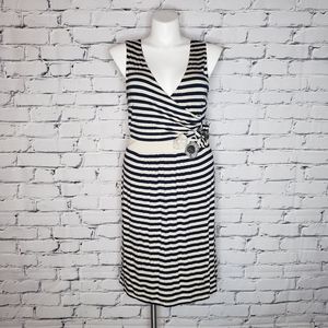 Anthro - Little Yellow Button Perilla Dress